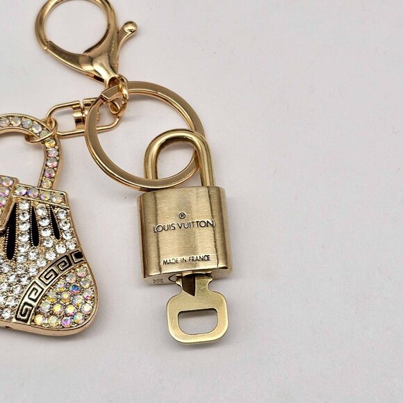 Authentic Louis Vuitton Lock & Key with unbranded Bagcharm, Keycharm, Keychain - Picture 6 of 8